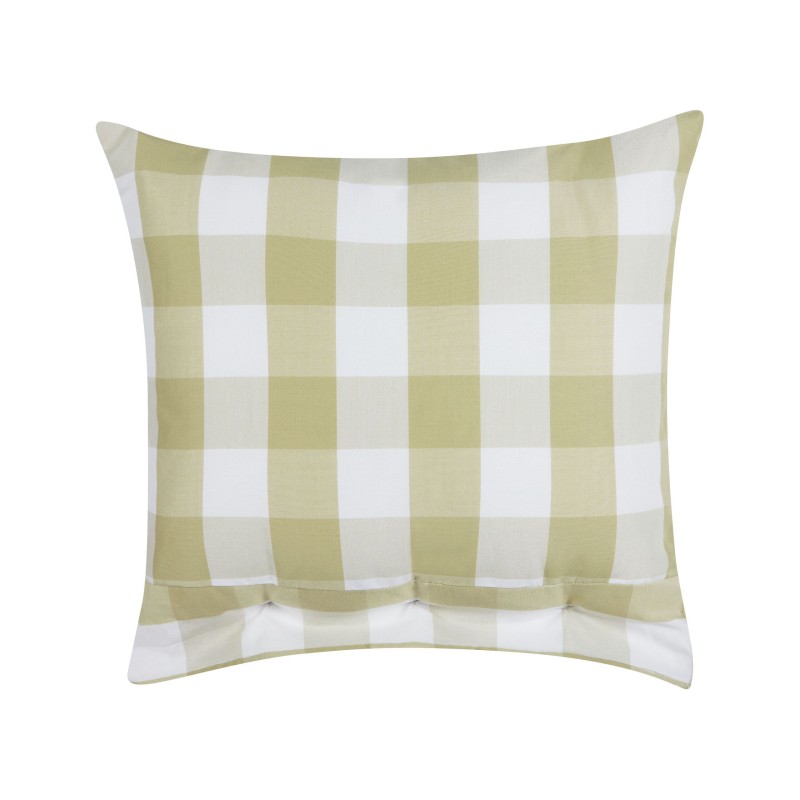 Zestaw 2 poduszek dekoracyjnych TAMNINE 45 x 45 cm Jasnozielony W kratkę Zestaw 2 poduszek dekoracyjnych TAMNINE 45 x 45 cm Jasnozielony W kratkę