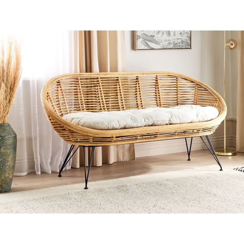 Sofa 2-osobowa rattanowa naturalna MARATEA Sofa 2-osobowa rattanowa naturalna MARATEA