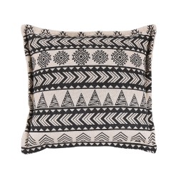 Zestaw 2 poduszek dekoracyjnych HENTEPE Bawełna 45 x 45 cm Czarny Wzór geometryczny Zestaw 2 poduszek dekoracyjnych HENTEPE Bawełna 45 x 45 cm Czarny Wzór geometryczny