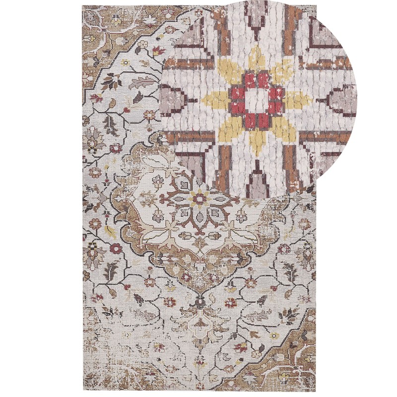 Dywan 150 x 230 cm beżowo-brązowy KATTAKKADA Dywan 150 x 230 cm beżowo-brązowy KATTAKKADA
