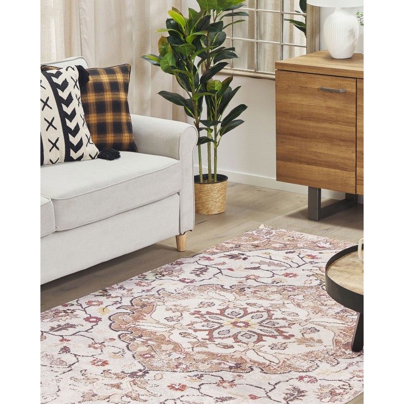 Dywan 150 x 230 cm beżowo-brązowy KATTAKKADA Dywan 150 x 230 cm beżowo-brązowy KATTAKKADA