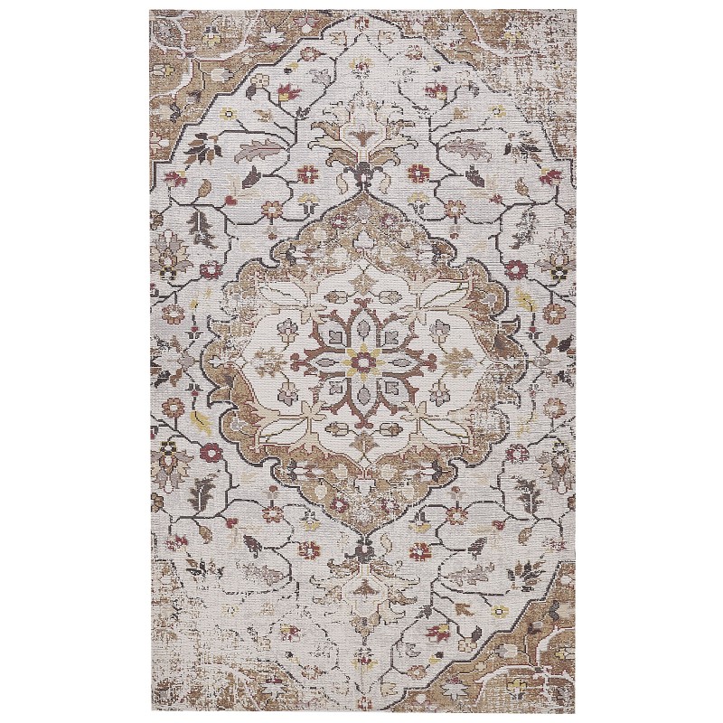 Dywan 150 x 230 cm beżowo-brązowy KATTAKKADA Dywan 150 x 230 cm beżowo-brązowy KATTAKKADA