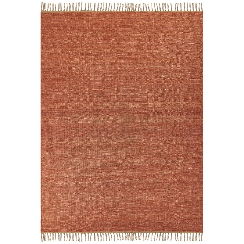 Dywan z juty 160 x 230 cm czerwony LUNIA Dywan z juty 160 x 230 cm czerwony LUNIA
