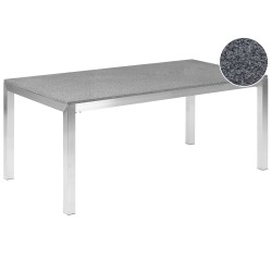 Stół ogrodowy GROSSETO 180 cm 90 cm Polerowany Granit Szary