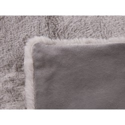 Koc CHAAB 200 x 220 cm Jasnoszary Koc CHAAB 200 x 220 cm Jasnoszary