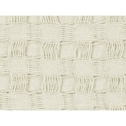 Narzuta na łóżko BERE Bawełna 150 x 200 cm Złamana biel Narzuta na łóżko BERE Bawełna 150 x 200 cm Złamana biel