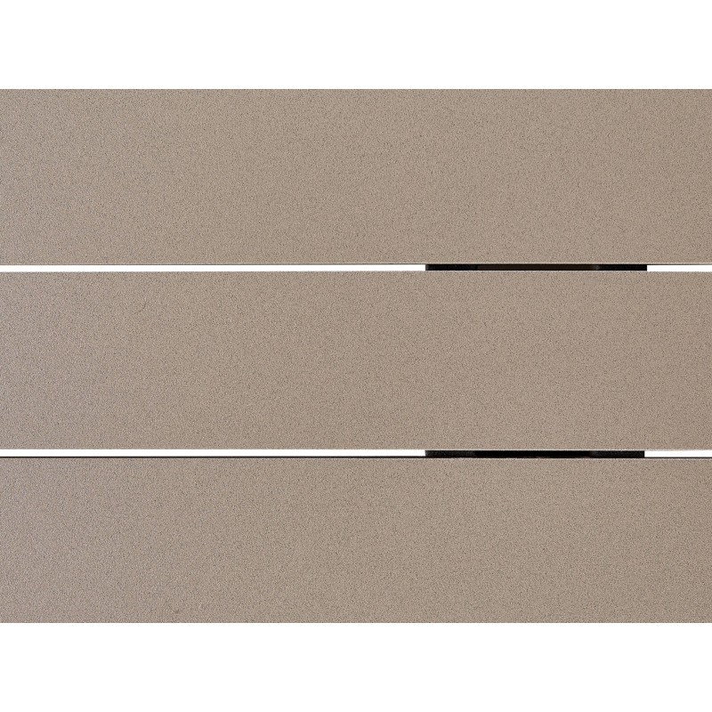Stół ogrodowy CASCAIS 200 cm 105 cm Metal Beżowoszary Stół ogrodowy CASCAIS 200 cm 105 cm Metal Beżowoszary