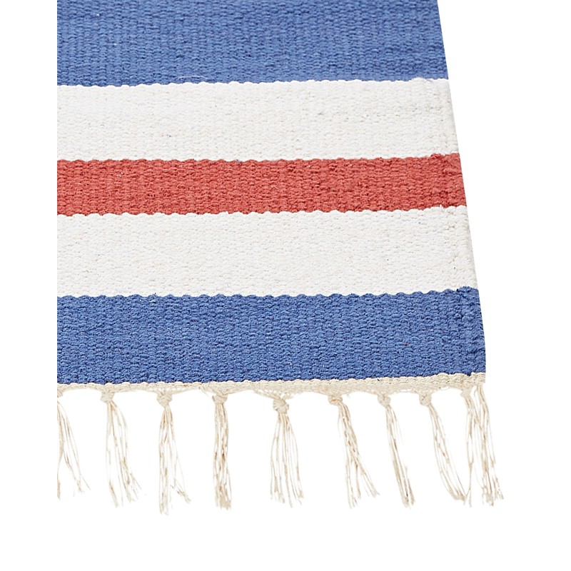 Dywan bawełniany kilim 80 x 150 cm wielokolorowy VARSER Dywan bawełniany kilim 80 x 150 cm wielokolorowy VARSER