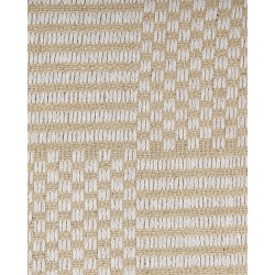 Dywan z juty 140 x 200 cm beżowy ADABAG Dywan z juty 140 x 200 cm beżowy ADABAG