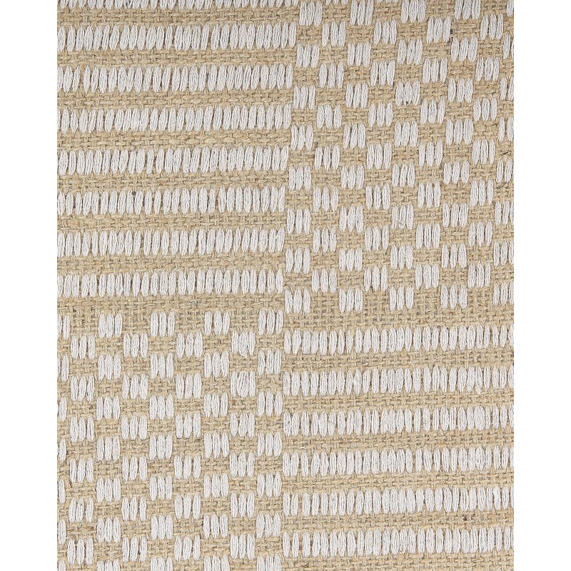 Dywan z juty 140 x 200 cm beżowy ADABAG Dywan z juty 140 x 200 cm beżowy ADABAG