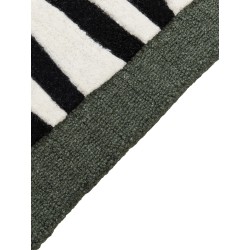 Dywan wełniany motyw węża 160 x 230 cm zielony OKAPI Dywan wełniany motyw węża 160 x 230 cm zielony OKAPI