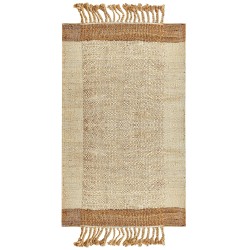 Dywan z juty 80 x 150 cm beżowy DEDEMLI Dywan z juty 80 x 150 cm beżowy DEDEMLI