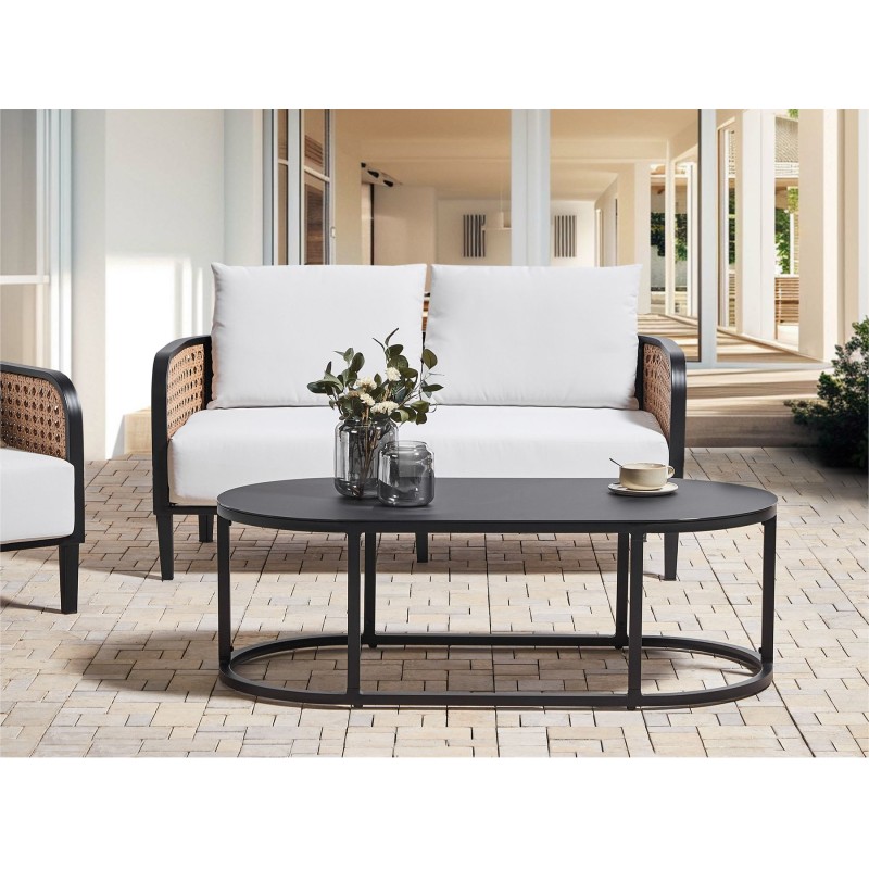 Sofa ogrodowa 2-osobowa złamana biel MONTEFALCO Sofa ogrodowa 2-osobowa złamana biel MONTEFALCO