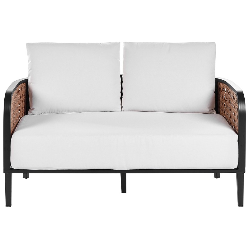 Sofa ogrodowa 2-osobowa złamana biel MONTEFALCO Sofa ogrodowa 2-osobowa złamana biel MONTEFALCO