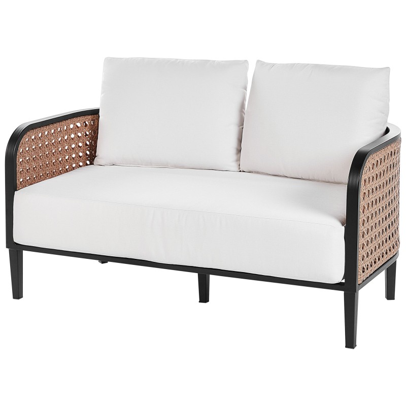 Sofa ogrodowa 2-osobowa złamana biel MONTEFALCO Sofa ogrodowa 2-osobowa złamana biel MONTEFALCO