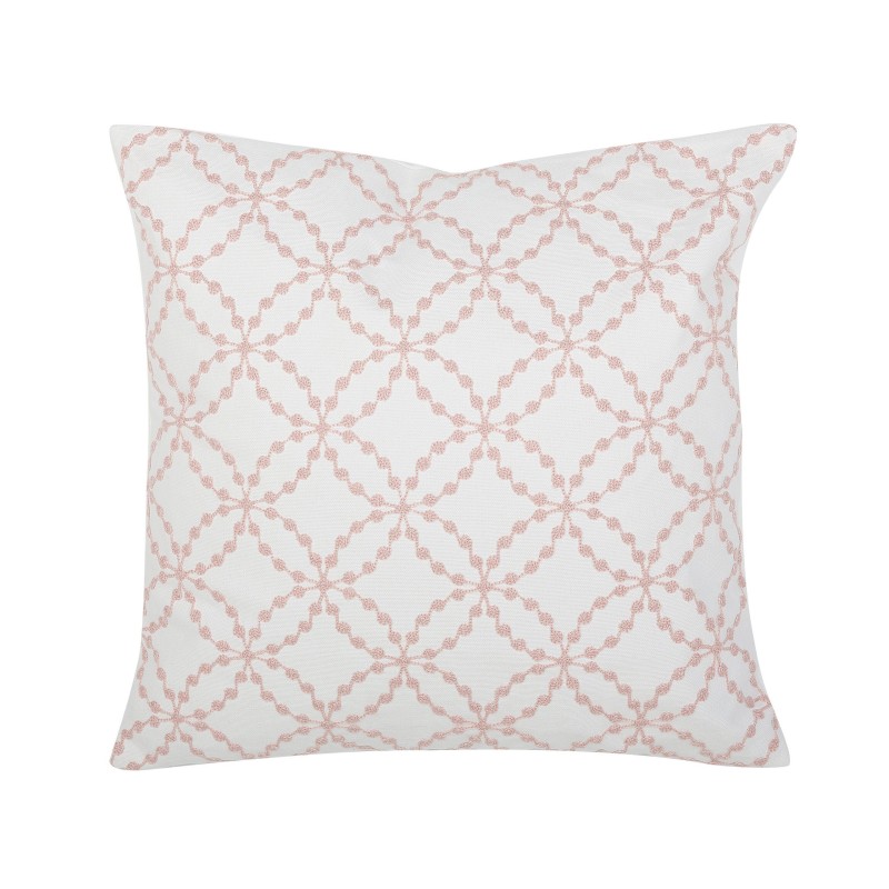 Zestaw 2 poduszek dekoracyjnych VERBENA Bawełna 45 x 45 cm Różowy Wzór geometryczny Zestaw 2 poduszek dekoracyjnych VERBENA Bawełna 45 x 45 cm Różowy Wzór geometryczny