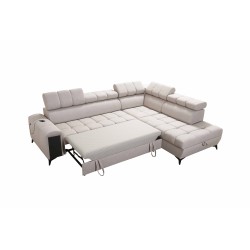 Venna VII corner sofa with sleeping function, USB port, and opening bar Plusz, Avra 12 Venna VII corner sofa with sleeping function, USB port, and opening bar Plusz, Avra 12