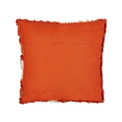 Zestaw 2 poduszek dekoracyjnych SAGENIA Bawełna 45 x 45 cm Pomarańczowy Wzór abstrakcyjny Zestaw 2 poduszek dekoracyjnych SAGENIA Bawełna 45 x 45 cm Pomarańczowy Wzór abstrakcyjny