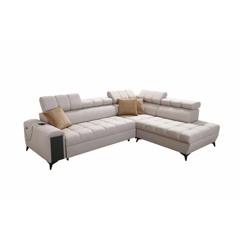 Venna VII corner sofa with a sleeping function, USB port, and an opening bar Plush, Avra 9 Venna VII corner sofa with a sleeping function, USB port, and an opening bar Plush, Avra 9