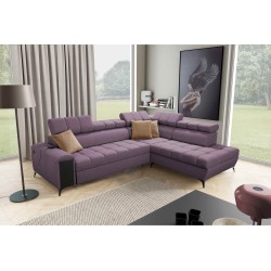 Venna VII corner sofa with a sleeping function, USB port, and an opening bar Plush, Avra 9