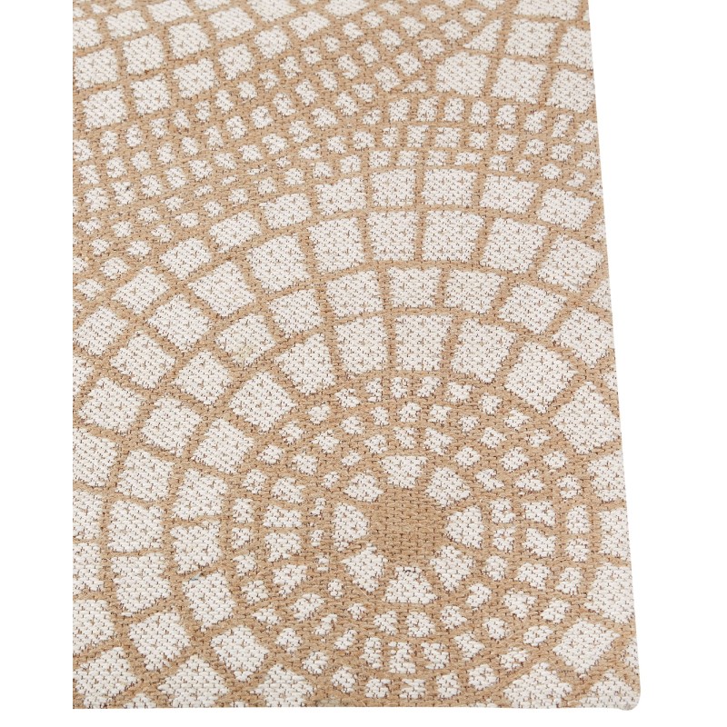 Dywan z juty 200 x 300 cm beżowy z białym ARIBA Dywan z juty 200 x 300 cm beżowy z białym ARIBA