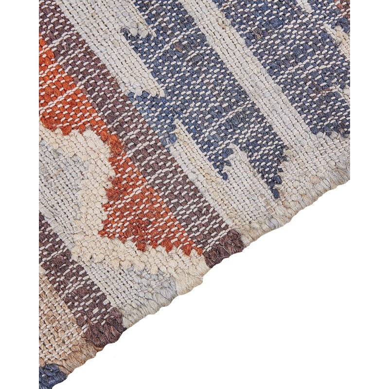 Dywan z juty 160 x 230 cm wielokolorowy KALFA Dywan z juty 160 x 230 cm wielokolorowy KALFA