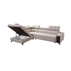 Venna VII corner sofa with a sleeping function, USB port, and opening bar Plush, Avra 2 Venna VII corner sofa with a sleeping function, USB port, and opening bar Plush, Avra 2