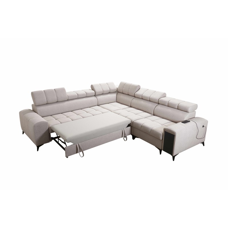 Esquina Venna III con función de cama, puerto USB y bar abierto - Plusz, Avra 2 Esquina Venna III con función de cama, puerto USB y bar abierto - Plusz, Avra 2