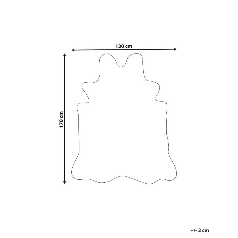 Dywan ze sztucznego futra 130 x 170 cm brązowy KNOLL Dywan ze sztucznego futra 130 x 170 cm brązowy KNOLL