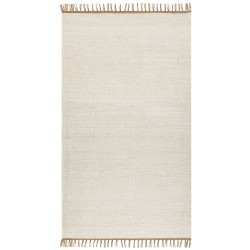 Dywan z juty 80 x 150 cm jasnobeżowy LUNIA Dywan z juty 80 x 150 cm jasnobeżowy LUNIA