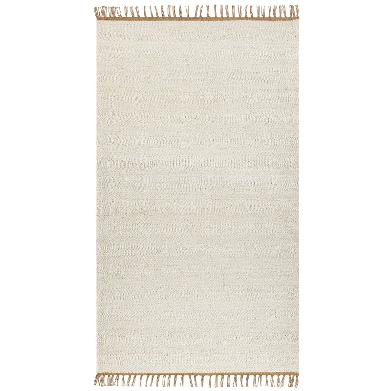 Dywan z juty 80 x 150 cm jasnobeżowy LUNIA Dywan z juty 80 x 150 cm jasnobeżowy LUNIA