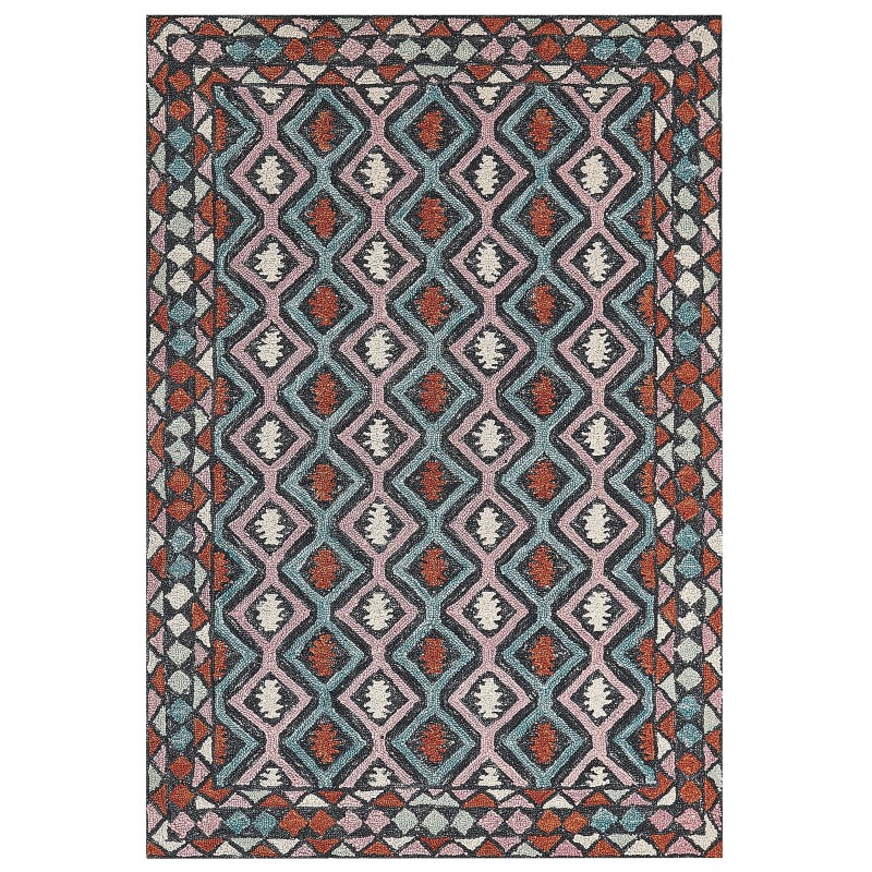 Dywan wełniany 160 x 230 cm wielokolorowy HAYMANA Dywan wełniany 160 x 230 cm wielokolorowy HAYMANA