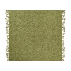 Koc VELLA Bawełna 200 x 220 cm Oliwkowy Koc VELLA Bawełna 200 x 220 cm Oliwkowy
