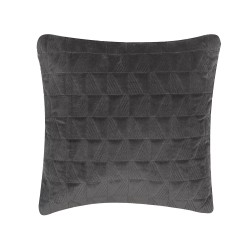 Zestaw 2 poduszek dekoracyjnych LALAM Bawełna 45 x 45 cm Szary Wzór geometryczny Zestaw 2 poduszek dekoracyjnych LALAM Bawełna 45 x 45 cm Szary Wzór geometryczny