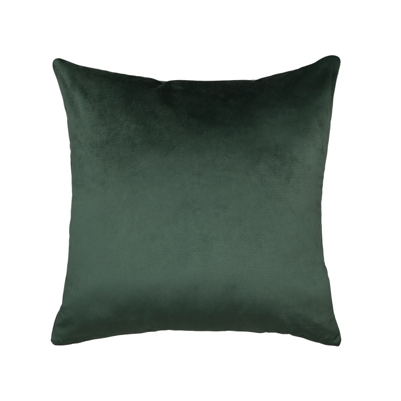 Zestaw 2 poduszek dekoracyjnych BLITZEN Welur 45 x 45 cm Ciemnozielony Wzór świąteczny Zestaw 2 poduszek dekoracyjnych BLITZEN Welur 45 x 45 cm Ciemnozielony Wzór świąteczny