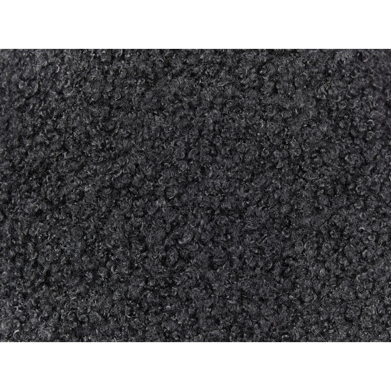 Zestaw 2 poduszek dekoracyjnych CAMPONULA Boucle 40 x 40 cm Czarny Jednolity Zestaw 2 poduszek dekoracyjnych CAMPONULA Boucle 40 x 40 cm Czarny Jednolity