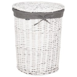 Zestaw 5 koszy wiklinowych szary VAKARI Zestaw 5 koszy wiklinowych szary VAKARI