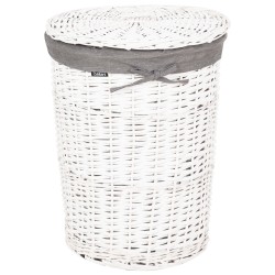 Zestaw 5 koszy wiklinowych szary VAKARI Zestaw 5 koszy wiklinowych szary VAKARI