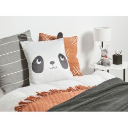 2 poduszki dla dzieci bawełniane w pandy 45 x 45 cm czarno-białe PANDAPAW 2 poduszki dla dzieci bawełniane w pandy 45 x 45 cm czarno-białe PANDAPAW