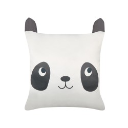 2 poduszki dla dzieci bawełniane w pandy 45 x 45 cm czarno-białe PANDAPAW 2 poduszki dla dzieci bawełniane w pandy 45 x 45 cm czarno-białe PANDAPAW