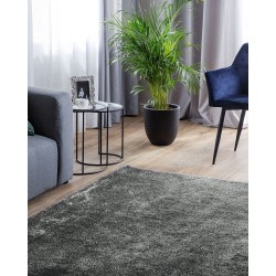 Dywan shaggy 160 x 230 cm ciemnoszary DEMRE Dywan shaggy 160 x 230 cm ciemnoszary DEMRE