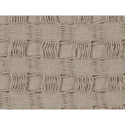 Narzuta na łóżko BERE Bawełna 150 x 200 cm Beżowoszary Narzuta na łóżko BERE Bawełna 150 x 200 cm Beżowoszary