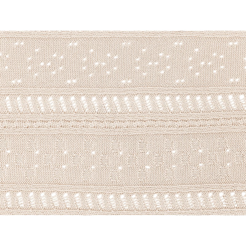 Narzuta na łóżko DAULET Bawełna 150 x 200 cm Jasnobeżowy Narzuta na łóżko DAULET Bawełna 150 x 200 cm Jasnobeżowy