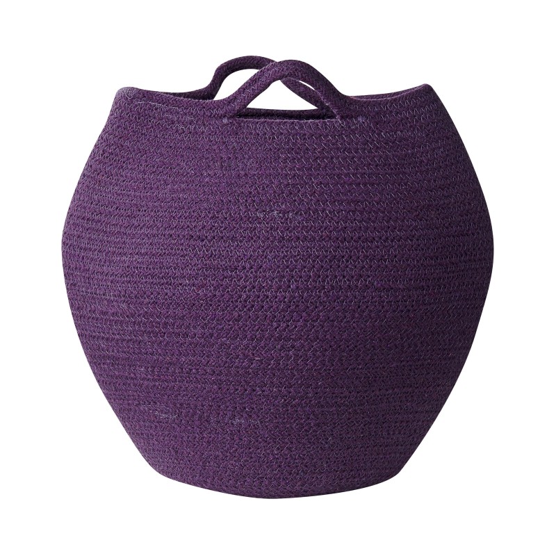 Zestaw 2 koszy PANJGUR Bawełna Purpurowy Zestaw 2 koszy PANJGUR Bawełna Purpurowy