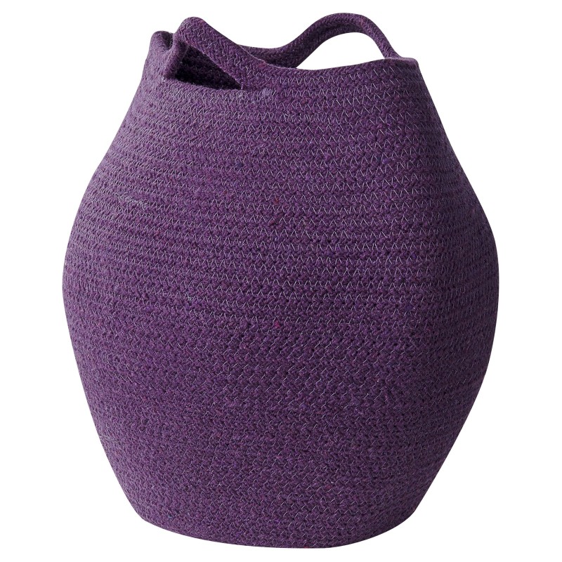 Zestaw 2 koszy PANJGUR Bawełna Purpurowy Zestaw 2 koszy PANJGUR Bawełna Purpurowy