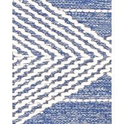 Dywan wełniany 80 x 150 cm beżowo-niebieski DATCA Dywan wełniany 80 x 150 cm beżowo-niebieski DATCA