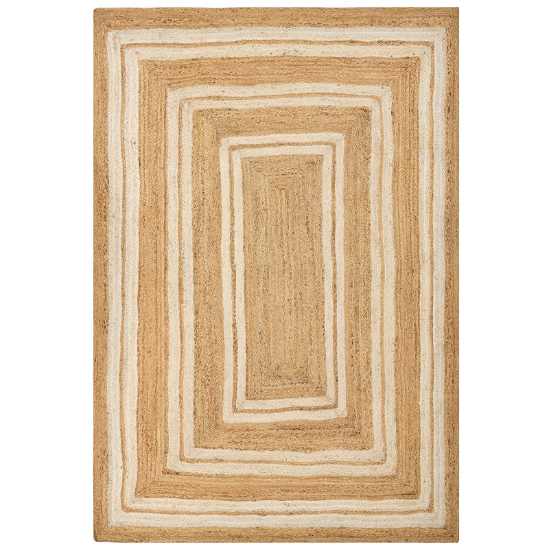 Dywan z juty 160 x 230 cm beżowy ELMALI Dywan z juty 160 x 230 cm beżowy ELMALI