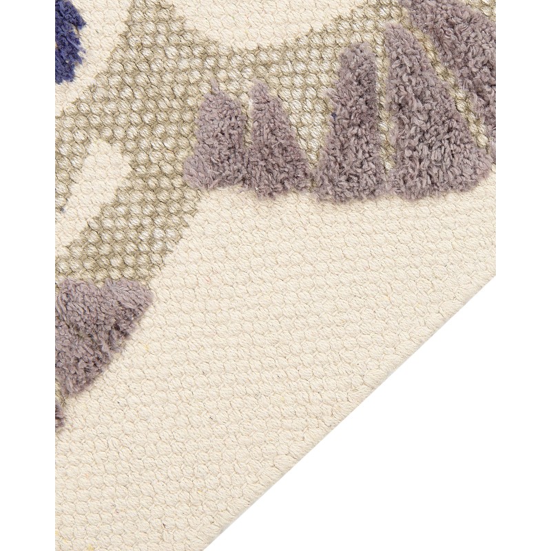 Dywan dziecięcy bawełniany w zwierzęcy wzór 80 x 150 cm beżowy SINGKIL Dywan dziecięcy bawełniany w zwierzęcy wzór 80 x 150 cm beżowy SINGKIL