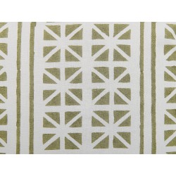 Zestaw 2 poduszek dekoracyjnych SYRINGA Bawełna 45 x 45 cm Zielony Wzór geometryczny Zestaw 2 poduszek dekoracyjnych SYRINGA Bawełna 45 x 45 cm Zielony Wzór geometryczny