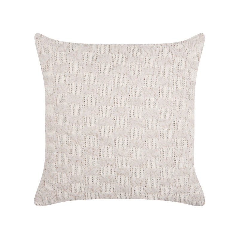 Zestaw 2 poduszek dekoracyjnych BASALIM 45 x 45 cm Beżowy Jednolity Zestaw 2 poduszek dekoracyjnych BASALIM 45 x 45 cm Beżowy Jednolity